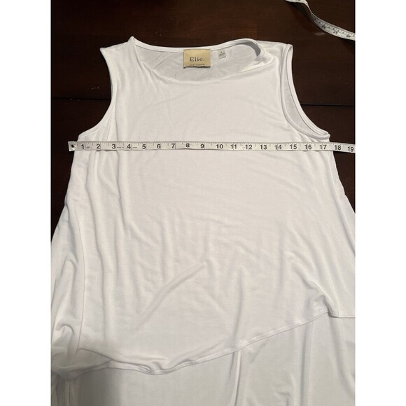 Elie Tahari Women S Sleeveless Layered Tunic Top Asym‎ Hem Ethereal Boho Fairy - Picture 4 of 8